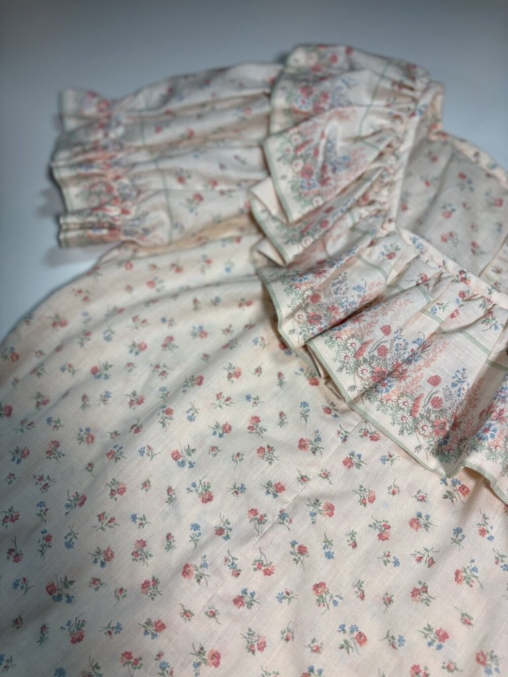 Handmade Cottagecore Prairie Skirt Set Floral Romantic Gunne Sax Inspired - Picture 8 of 16